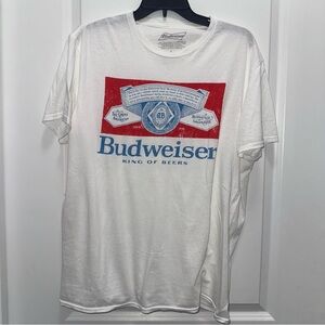 Budweiser Beer Men’s White T-Shirt